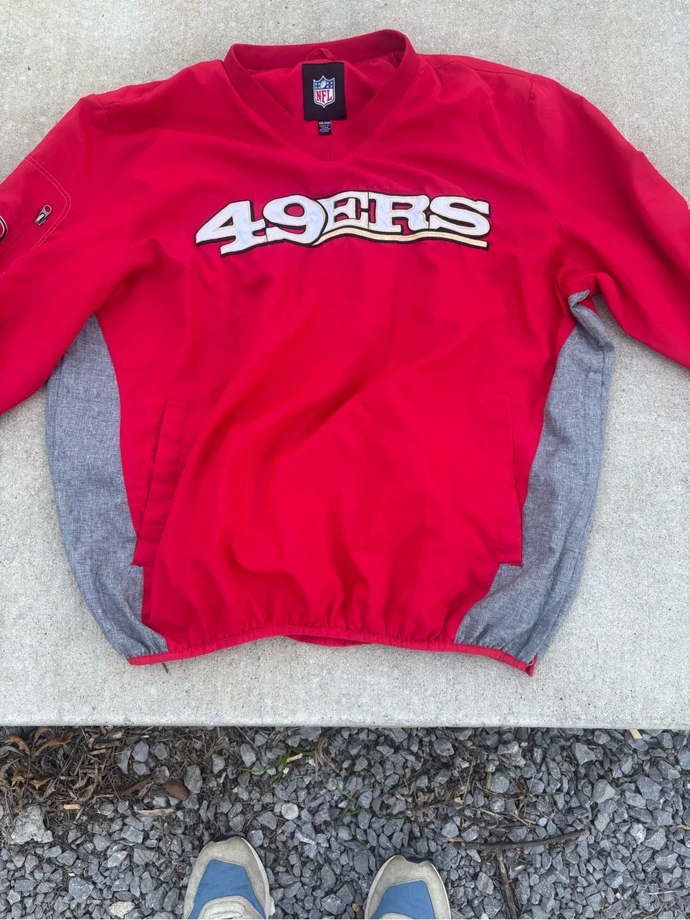 Vintage San Francisco 49ers Red Pullover with NFL Logo